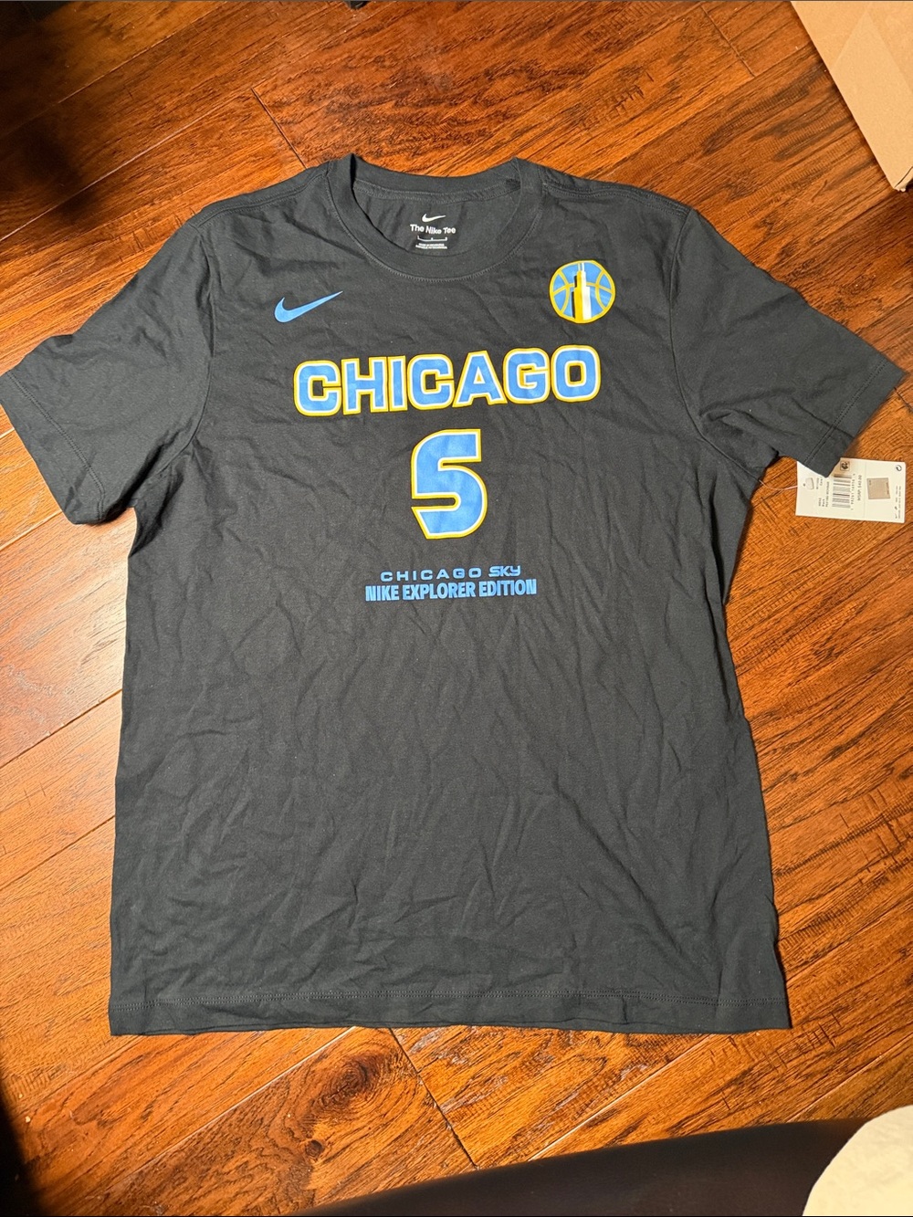 Nike Chicago Sky No. 5 Men's T-Shirt - Black/Blue/Yellow